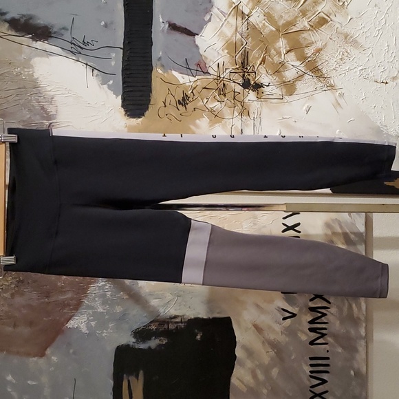 Nike Women's One Running Black Combo Gray Tights Small - Picture 3 of 7